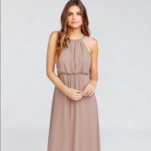 Show me your mumu Amanda dune chiffon bridesmaid